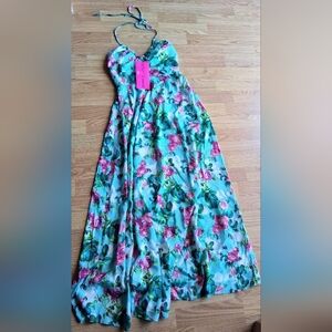 P  NWT Betsy Johnson Maxi Sun Dress. Sz XS Msrp $129.